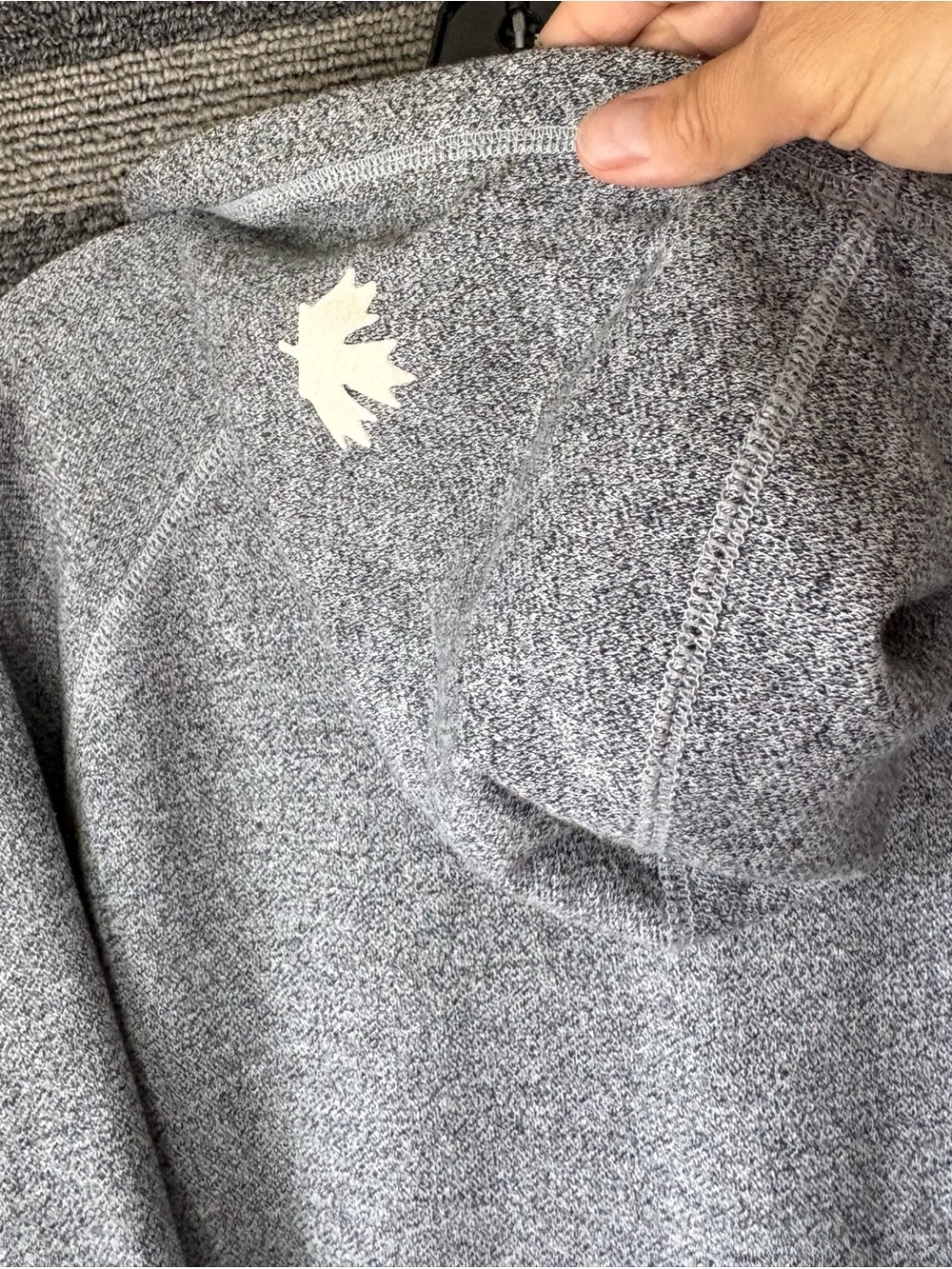 Roots Heather Grey Women’s Zip-Up Hoodie Sweatshirt XL EUC - Picture 9 of 10